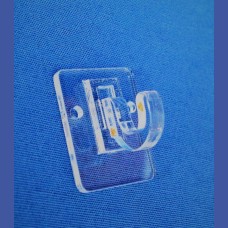 GANCHO    A pared Curvo de   15 mm de luz interior<br>Medidas: 34 x 42 mm<br>